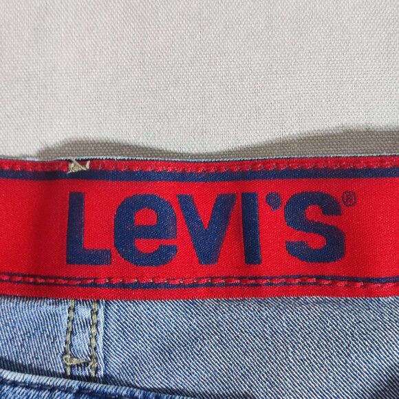 Levi's 511 jeans men's youth size 16 (W29XL30) denim blue colour slim fit jeans - Picture 7 of 15